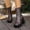 Brown, variant on Women's High Chunky Heel Platform Ankle Boots, Fall Short Booties With Side Zipper, Non-Slip Outsole, Ideal for Daily Outings