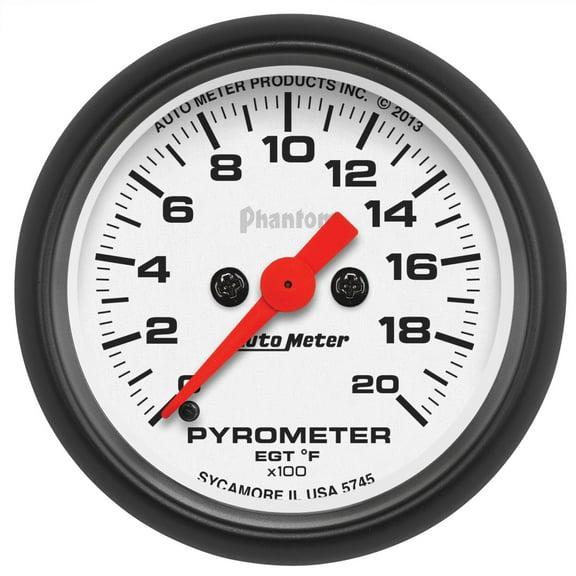 AUTO METER 5745 2IN E.G.T. KIT, 0-2000F, FSE, PHANTOM