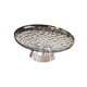 thumbnail image 5 of Frutero con base, redondo, cuenco decorativo para mesa, cocina, mostrador, oficina. Gris y plata, 5 of 9