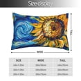 thumbnail image 2 of Balery vintage Starry Sunflower Funda de Cojín Estampada, Regalos para Mujeres, Regalos de Amor para Ella, Regalos para Novia o Esposa, Funda de Almohada-16"x24", 2 of 6