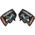 thumbnail image 2 of EPOTOOR Headlights Assembly Left and Right Side Replacement for Avalanche Tahoe Suburban 2007-2014 Headlights Black Housing Replacement for GM2502263 GM2503263, 2 of 6