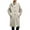 Beige, variant on Winter Wool Blend Trench Coat for Men Hooded Long Woolen Outerwear Turn-Down Collar Fashion Overcoat Black M
