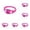 Pink 5PCS, variant on 5PC LED Glow Bracelets Sound Activated Flashing Light Up Bracelet for New Years Eve Glow in the Dark Party Supplies Christmas Party Favors Birthday Gift Carnival Concerts Night Events