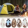 thumbnail image 6 of 3D Realistic Cat Sleeping Bag for Adults, 69" x 32" Large Envelope Style Nap Blanket, Soft Cotton-Blend Wearable Throw for Camping, Dorm & Office, Whimsical Feline Gift for Cat Lovers, 6 of 6