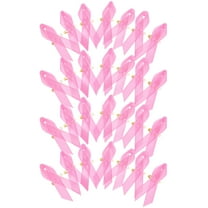 YuYiSan 100Pcs Decorative Fundraising Ribbons Removable Breast Cancer Ribbons Breast Cancer Awareness
