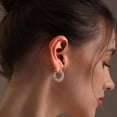 thumbnail image 2 of LeCalla 925 Sterling Silver Earrings for Women | Round Filigree Hoop Earrings, 2 of 7