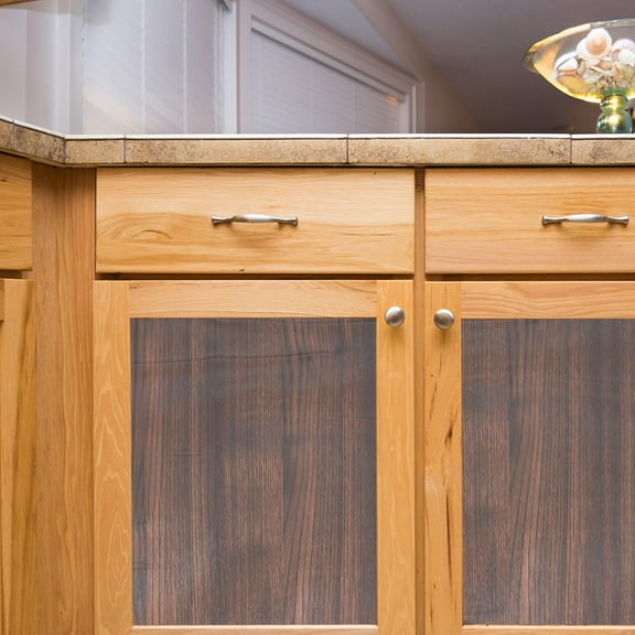 WHAMVOX  Furniture Wood Grain Stickers Self-adhesive Wallpaper