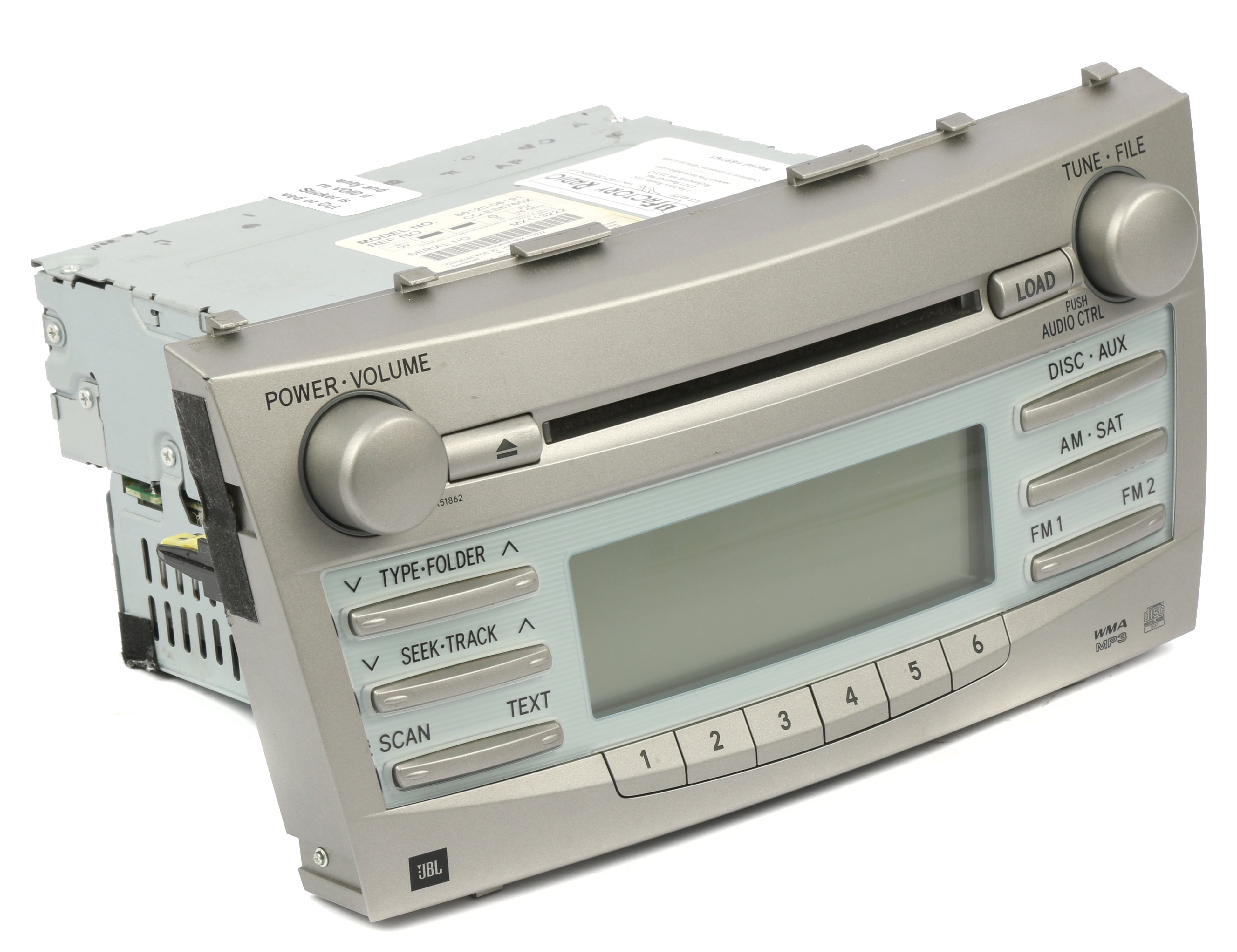 Restored 2007-09 OEM Toyota Camry AM FM Radio 6 CD Player Part Number 86120-06191 A51862 (Refurbished)