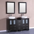 thumbnail image 2 of Bosconi Double Bathroom Vanity with Oval Vessel Sinks, 2 of 11