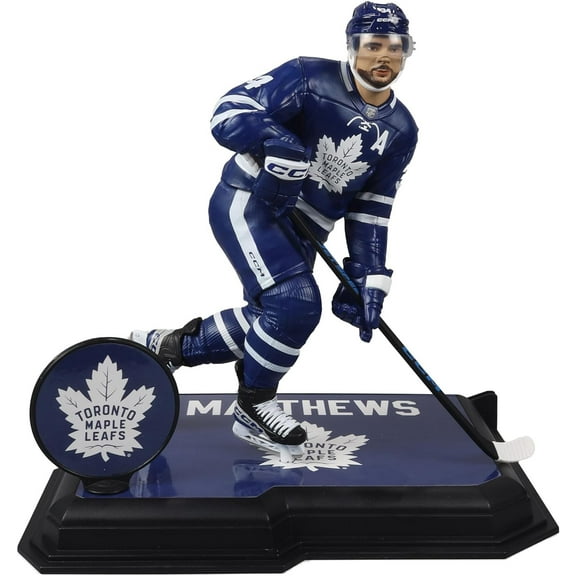 McFarlane NHL Sports Picks Hockey Auston Matthews Action Figure (Blue Jersey, Regular Version)