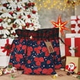 thumbnail image 6 of Sikiie Rose Flower Christmas Gift Bags Drawstring Gift Bags Sacks Drawstring Bag Holiday Linen Xmas Wrapping Bags for Presents Party Gift-Black, 6 of 8