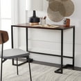 thumbnail image 2 of SAFAVIEH Calloway Scandinavian Wood Writing Desk, Brown/Black, 2 of 10