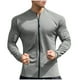 thumbnail image 2 of pstuiky Camisas suaves de manga larga para hombre, Cárdigan deportivo informal de manga larga con cuello redondo y cremallera de color liso para hombre camisetas de hombre m, 2 of 4