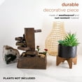 thumbnail image 4 of Alpine Corporation 11" Tiered Stone Indoor / Outdoor Tabletop Fountain, 4 of 14