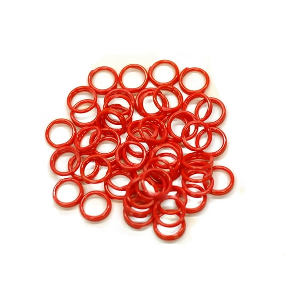 Brower 398N9CR 9/16-Inch Spiral Leg Bands, Red (Pack of 100)