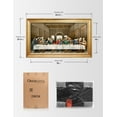thumbnail image 7 of DECORARTS - The Last Supper by Leonardo Da Vinci Giclee Reproducation, Giclee Prints Acid Free Cotton Canvas with Matching Gold Solid Wooden Frame. Total Framed Size: 34.5" W x 20.5" H, 7 of 7