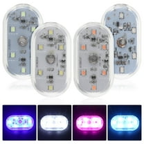 WHAMVOX 4 Pcs Car Interior Accessories Interior LED Lights for Cars 5.30X3.00X0.50CM