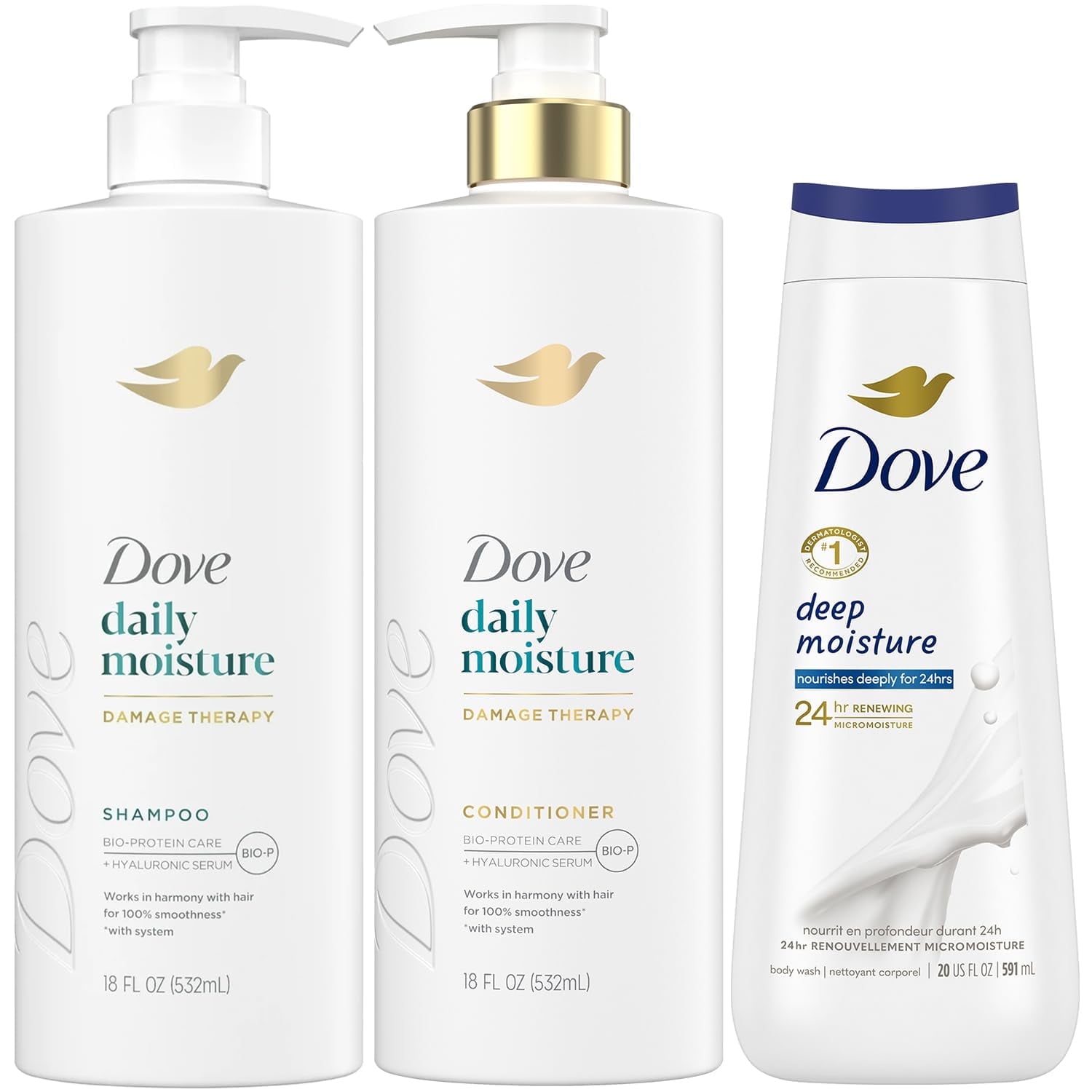 Dove Scalp + Hair Therapy Set, 9.25 Oz, Density Boost Clarifying