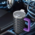 thumbnail image 6 of Dark Blue Christmas Gingerbread Pattern Tumbler with Handle and Lid,40oz Double Wall Vacuum Insulated Tumbler,Cups Gift for Women and Men, 6 of 7
