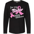 thumbnail image 3 of Inktastic For My Sister - Breast Cancer Awareness Long Sleeve T-Shirt, 3 of 5