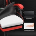 thumbnail image 2 of Bigzzia Gaming Chair with Footrest, Ergonomic Game Chair with Lumbar Support & Headrest, Height Adjustable with 360°Swivel Wheels, Red, 2 of 9
