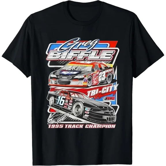Greg Biffle Race Car Champion 1995 Vintage Graphic Sports Athlete Vehicle Unisex T-Shirt ,up to size 5XL