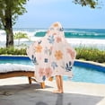 thumbnail image 5 of Flowers Leaves on Pink Kid Bath Towels Bath Beach Towel Super Soft and Absorbent for Kid Girl Boy Babie Toddler Infant, 5 of 6