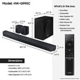 thumbnail image 2 of SAMSUNG HW-Q990C Barra de sonido de 11.1.4 canales con Dolby Audio inalámbrico, parlantes traseros incluidos con Q-Symphony, SpaceFit Sound Pro, sonido adaptable, Game Mode Pro, Airplay 2, AVA, Alexa, 2 of 5
