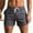 Dark Gray, variant on Ecqkame Men's Gym Workout Shorts Men Solid Cotton Three-point Pants Sports Elastic Mid-waist Lace-up Shorts Black M