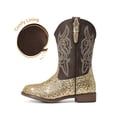 thumbnail image 6 of DREAM PAIRS Girls' Glitter Cowgirl Boots, Mid Calf Western Cowboy Boots for Toddler, Little & Big Kids, 6 of 6