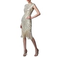 thumbnail image 1 of Vestido vintage con lentejuelas y borlas para mujer de los años 20 - Disfraz gótico de fiesta para tallas grandes - Ropa sexy y casual para salir por la noche, 1 of 4