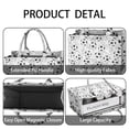 thumbnail image 4 of Large Capacity Tote Bag,Gray Soccer Balls Pattern Handbag Fashion Luxury Tote Bag,15.7"x13"x 5.1" Inches,Laptop Compatible, 4 of 6