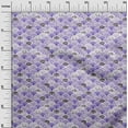 thumbnail image 3 of oneOone Silk Tabby Medium Purple Fabric Sea Shells Ocean Sewing Material Print Fabric By The Yard 42 Inch Wide, 3 of 4