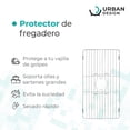 thumbnail image 2 of Protector de Fregadero Rejilla Acero Inoxidable gris unitalla Urban Design, 2 of 7