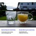 thumbnail image 6 of 2 Pack Glass Coffee Cups, Double Wall Thermo Insulated Glass Coffee Cups, Glass Coffee Mugs 8.5 Ounce YE949.595, 6 of 7