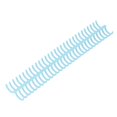 thumbnail image 3 of 10 Pcs Loose Leaf Binding Spine 30 Holes 22mm Inner Diameter Wear Resistant Plastic Binding Rings Transparent Blue, 3 of 5