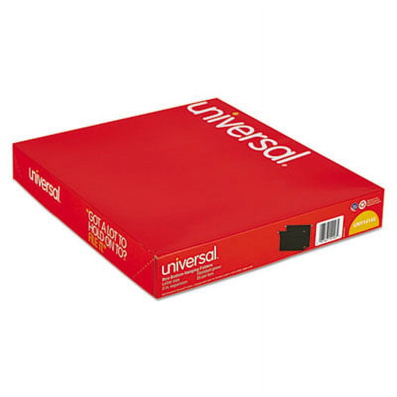 Box Bottom Hanging File Folders Legal Size, 1/5-Cut Tab, Standard Green, 25/Box