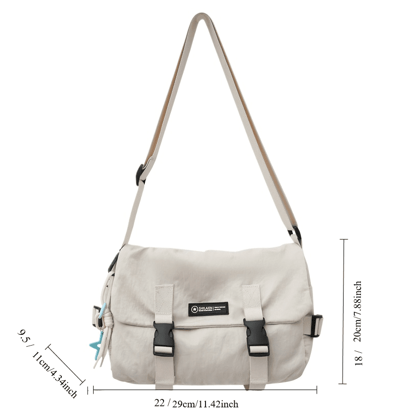Japanese Style Waterproof Messenger Bag Men Camp Students