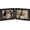 Black, variant on Double 7x5 Picture Frame Horizontal, Engineered Wood Bifold Photo Frame with Plexiglass for Tabletop Display, 7x5, White