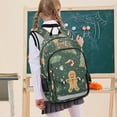 thumbnail image 7 of FORMRS Unisex School Backpack 17" Student Travel Bag with Laptop Compartment, Christmas Gingerbread, 7 of 7