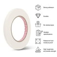 thumbnail image 4 of Uxcell 4 Rolls Wire Harness Cloth Tape 2/5"x164ft(10mmx50m) 0.2mm Thick Fabric High Adhesive Tearable Heat Resistant Tapes for Carpet Seaming Auto Cable Fixed, White, 4 of 7