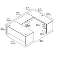 thumbnail image 6 of Series C 72"W U-Shaped Desk with Mobile File in Mocha Cherry - Engineered Wood, 6 of 7