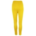 thumbnail image 6 of Women High Waist Yoga Leggings Athletic Workout Pants Color: Yellow Size: XXXXL, 6 of 8