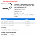 thumbnail image 2 of From Gear Power Steering Return Line Hose Assembly - Compatible with 2003 - 2014 GMC Savana 1500 2004 2005 2006 2007 2008 2009 2010 2011 2012 2013, 2 of 2