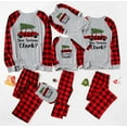 thumbnail image 2 of Red And Gray Christmas Vacation Family Pajamas With Dog, Matching Cousin Crew Christmas PJs All Sizes, Two-pieces, Size NB-Men 6XL, 2 of 7
