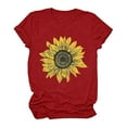 thumbnail image 2 of Blusa Informal Elegante Para Mujer, Camisas de Manga Corta Con Estampado Floral, Camiseta Odeerbi ODB170610, 2 of 7