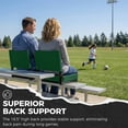 thumbnail image 2 of SPORT BEATS Stadium Seats with Back Support Bleacher Chairs with Back and Cushion Thick Padded Bleacher Seats Includes Shoulder Strap, 2 of 8
