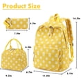 thumbnail image 3 of Set de mochilas escolares Bluboon 3 en 1, 30 x 17 x 43 cm, color amarillo, 3 of 8