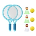 thumbnail image 2 of Almencla Kids Tennis Racket Racket Balls Comfortable Grip Badminton Shuttlecocks Portable Blue, 2 of 8