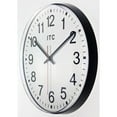 thumbnail image 2 of Infinity Instruments Basic Prosaic Black 12-inch Traditional Analog Display Wall Clock, 2 of 6